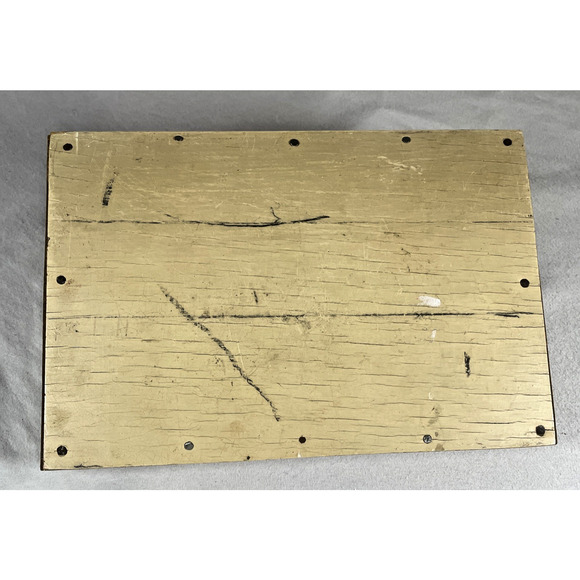 Wooden Vintage Pen Ink Holder Handcarved Minimalist Design Depression Era 1930s - Picture 9 of 11